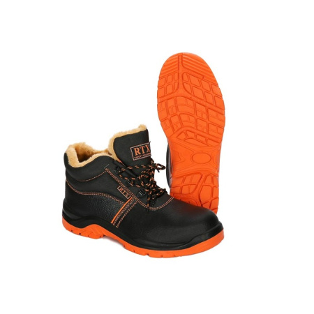 Ботинки TONGI WINTER, кожа, иск.мех, МП,  S3, ПУ/ПУ, черный, Talis